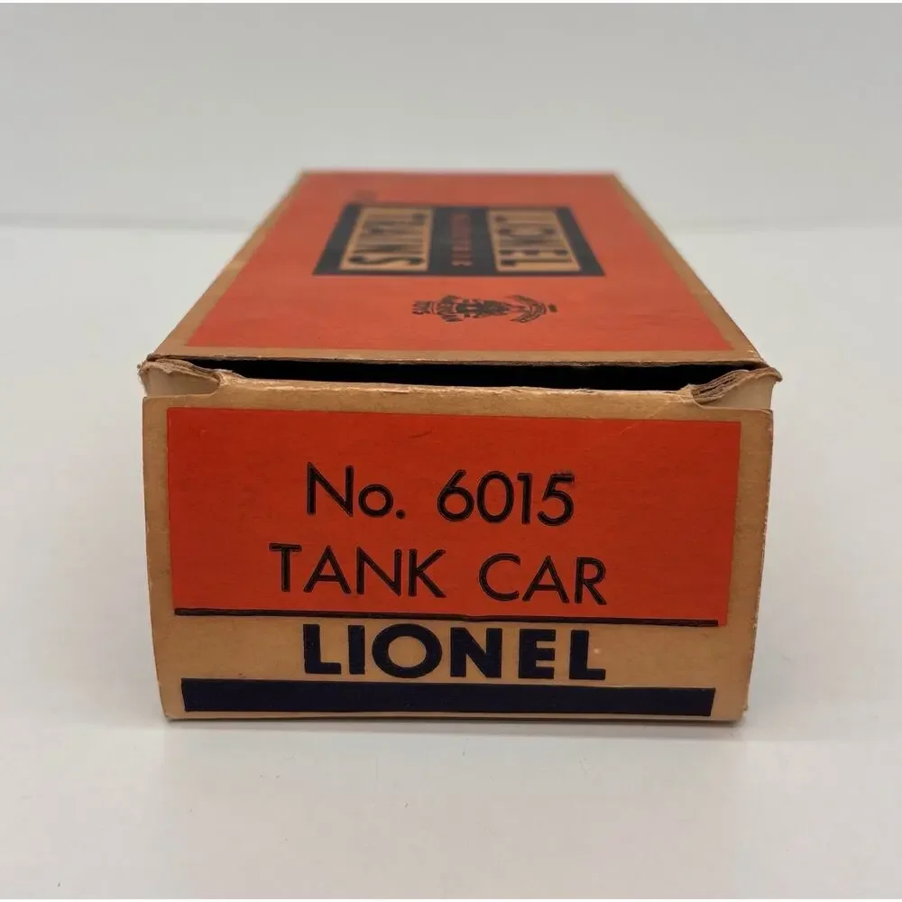 Lionel Postwar Sunoco Single Dome Tank Car Yellow 6015 w/ OB